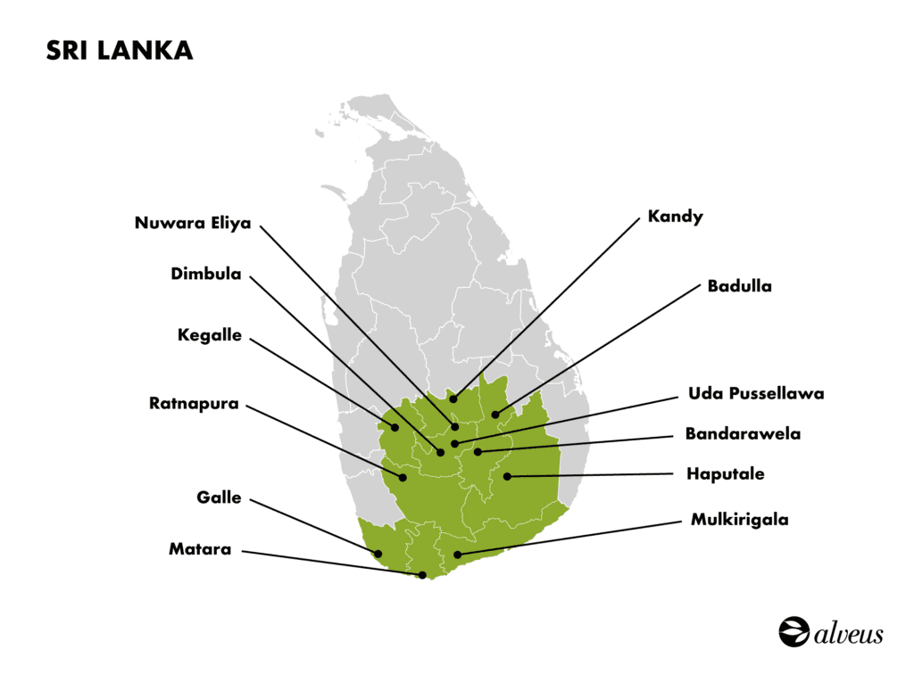 Ceylon Tea Regions